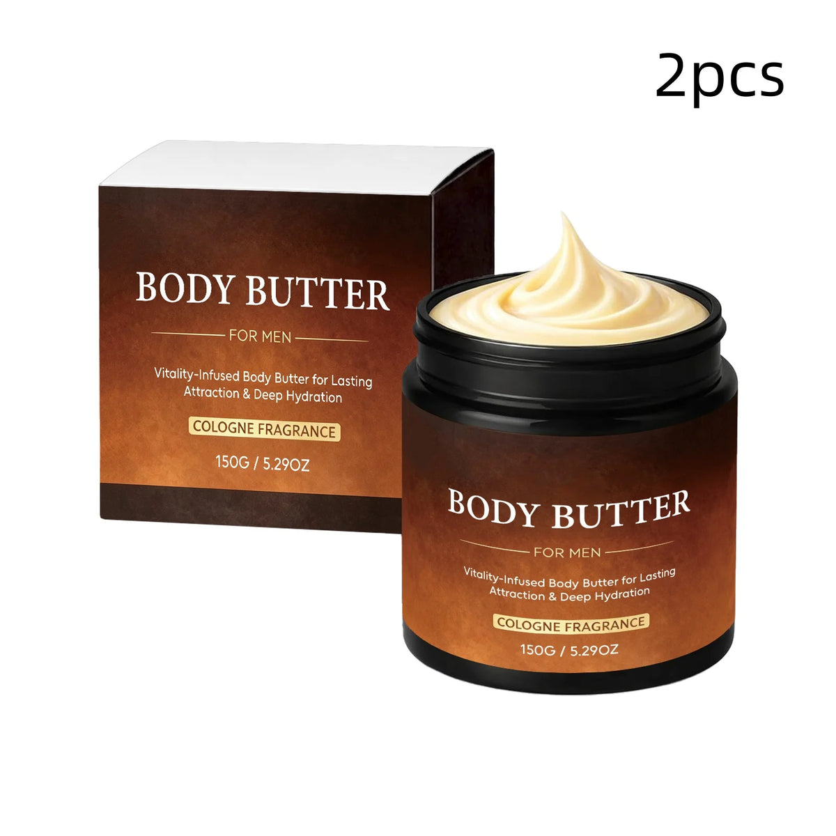 Body Butter for Man Fragrance Cologne Long Lasting Deep Hydration Shea Butter Daily Moisturizing Body Cream for Dry Skin Care