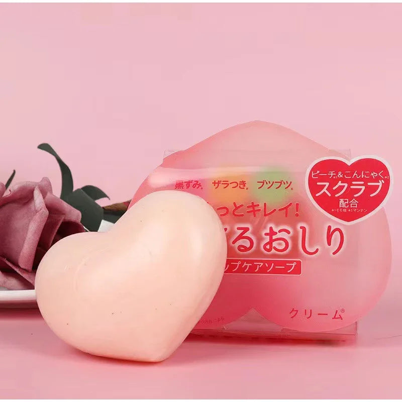 Peach Hip Care Soap Gentle Cleansing Body Soap Moisturizing Smooth Skin Refreshing Peach Fragrance Bath Soap For Buttocks Body