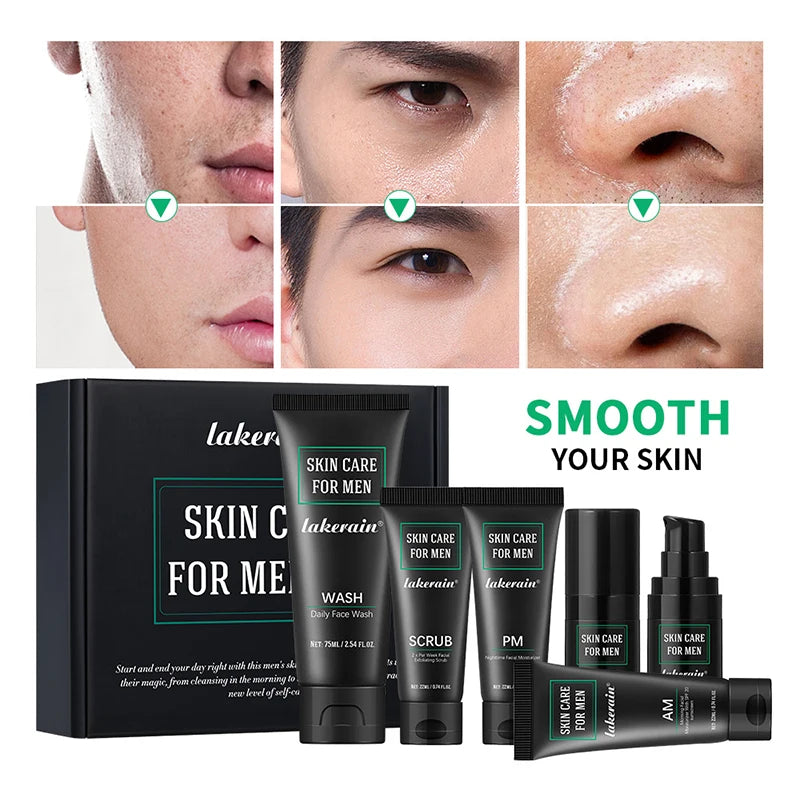 Men’s 3-in-1 Facial Kit – Wash, Moisturizer & Eye Cream