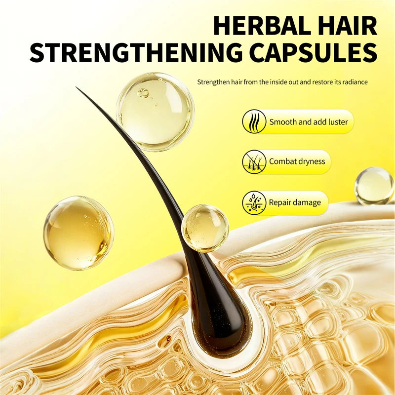 Hair Care Vitamin Capsules Beard Growth Serum Spray Fast Styling Hair Growing Essential Oil Thicker Repair Damaged Hair Care Oil