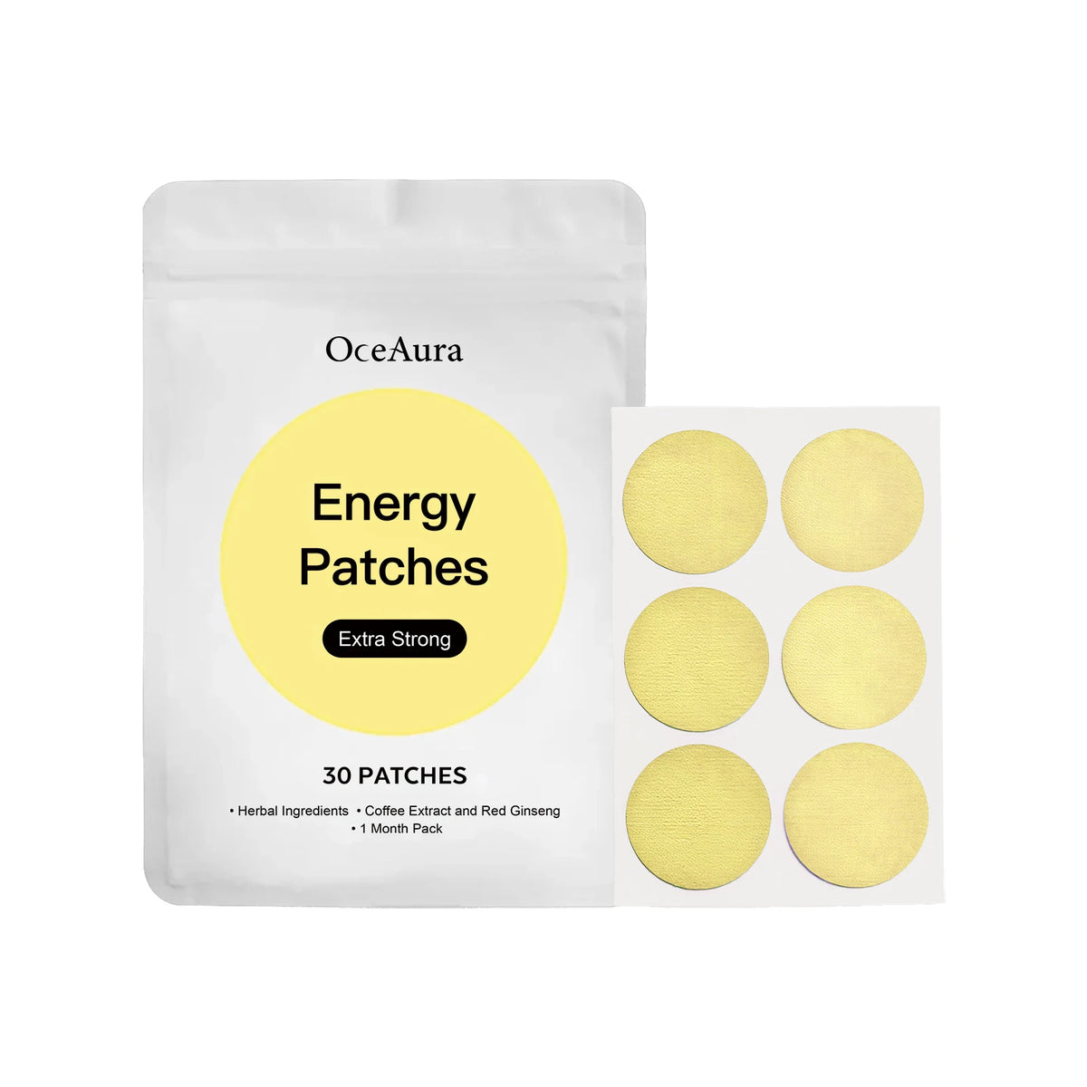 30 Yellow Body Care Patches, Suitable for Both Men and Women, with a Gentle Formula, Comfortable, Ideal for Daily Care
