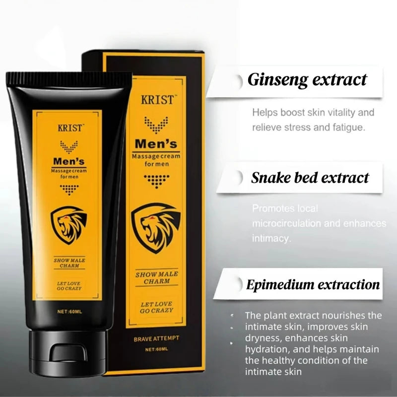 Men's Intimate Care Cream with Epimedium And Other Ingredients Large Capacity Exclusive Gift for Men Personal Hygiene