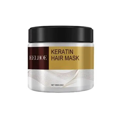 Keratin Hair Treatment Mask Deep Nourish Revive Dry Frizzy Hair Strands Hydrate Smooth Tresses Preserve Glossy Radiant Shine