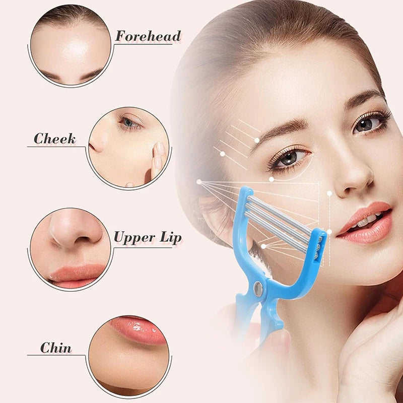 Manual Facial Hair Remover Spring Tool
