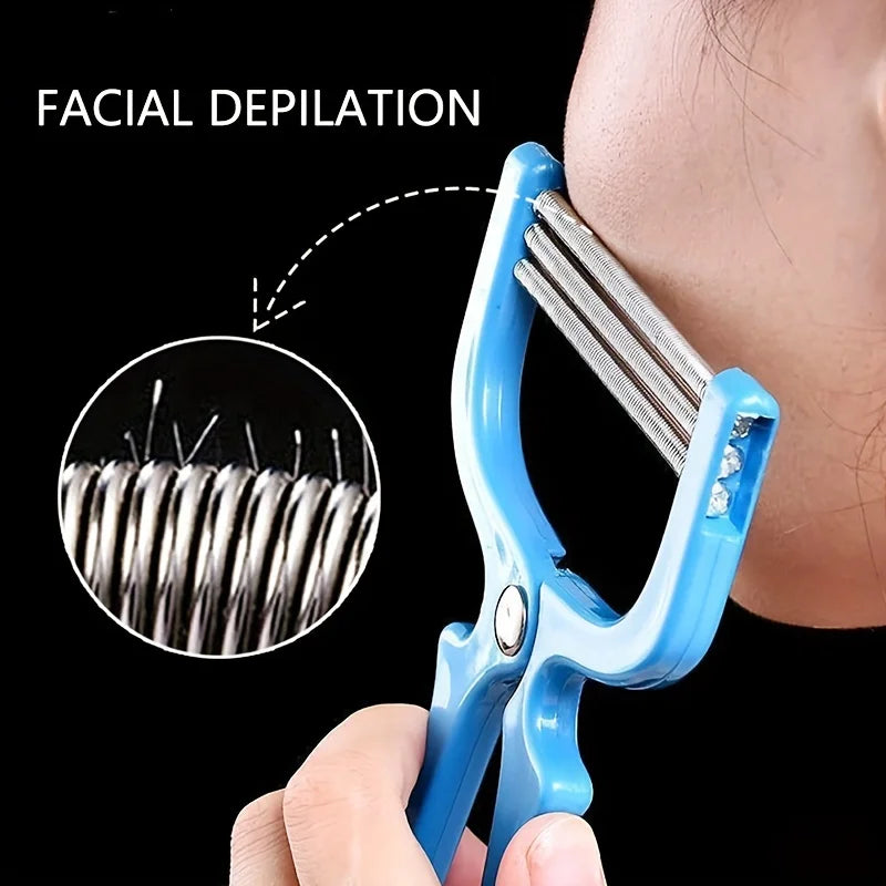 Manual Facial Threading Tool – Spring Hair Remover for Women