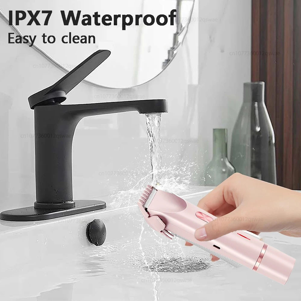 XGLOWING 2-in-1 Women's Electric Shaver – Wet & Dry Body Hair Remover