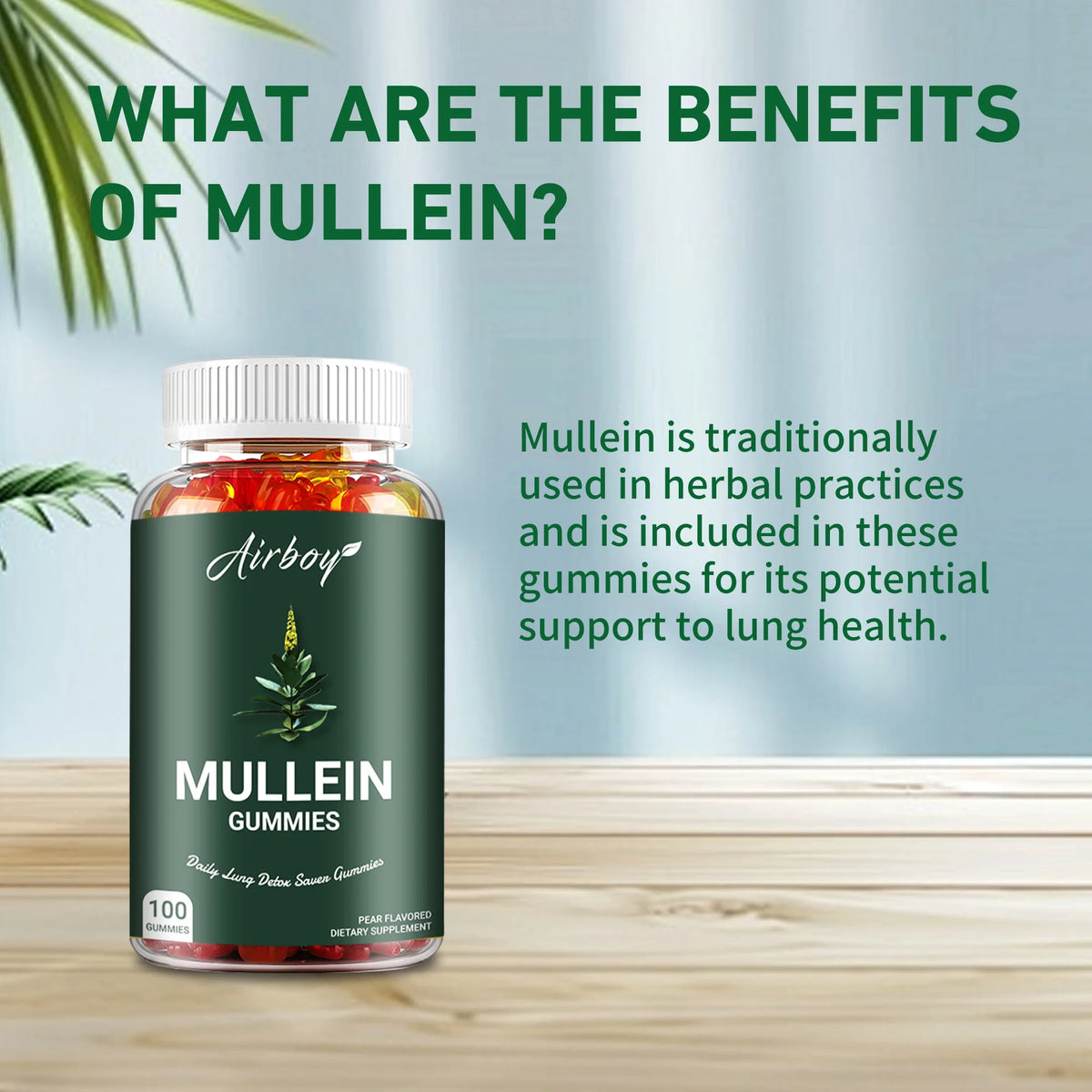 Mullein Gummies for Lung & Respiratory Support