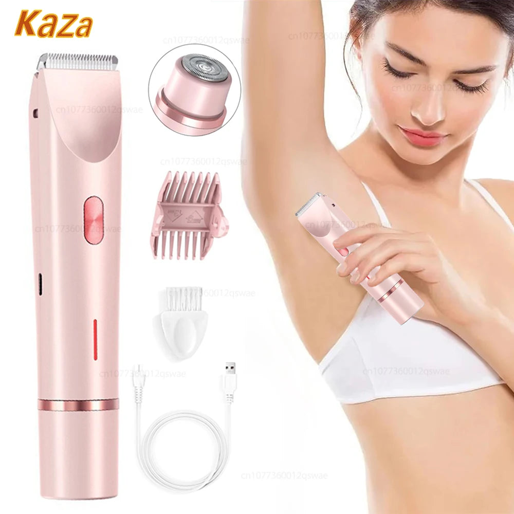 XGLOWING 2-in-1 Women's Electric Shaver – Wet & Dry Body Hair Remover