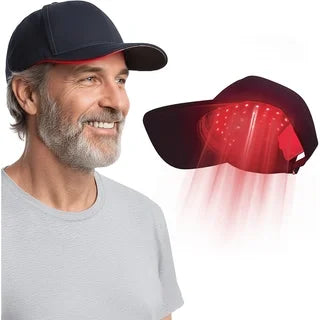 Head Massage Cap, Scalp Care Cap, Hair Management Massage Cap. 4 Frequency Mode Selections, Alternating Type, Long Duration Type. Red and Blue Colors for Care Purposes, Multiple High-Quality Red and Blue Color Beads. With Tim