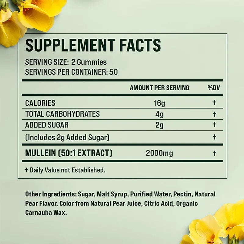 Mullein Gummies for Lung & Respiratory Support