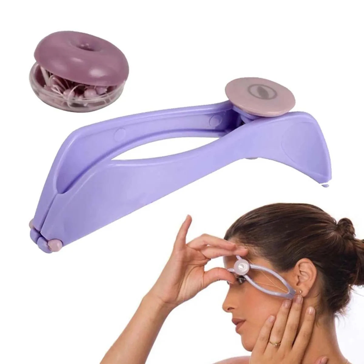 Mini Facial Hair Remover – Manual Spring Epilator for Women