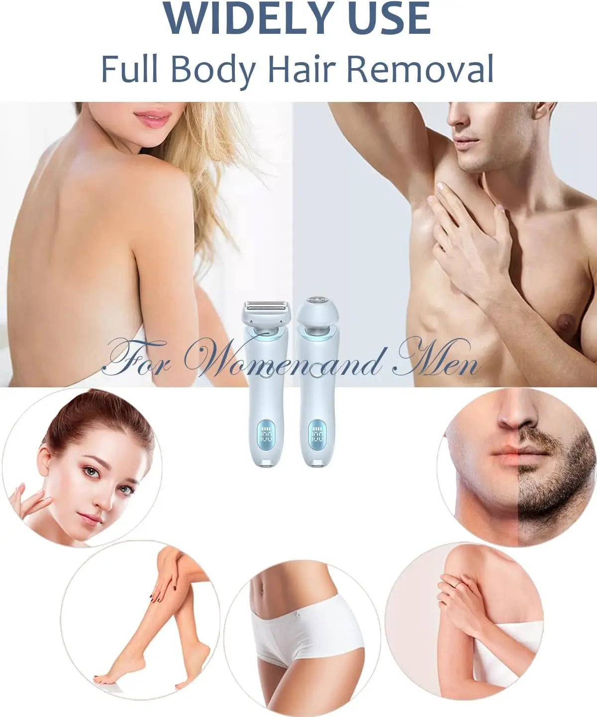 Women's Rechargeable Electric Shaver – Wet & Dry Hair Removal