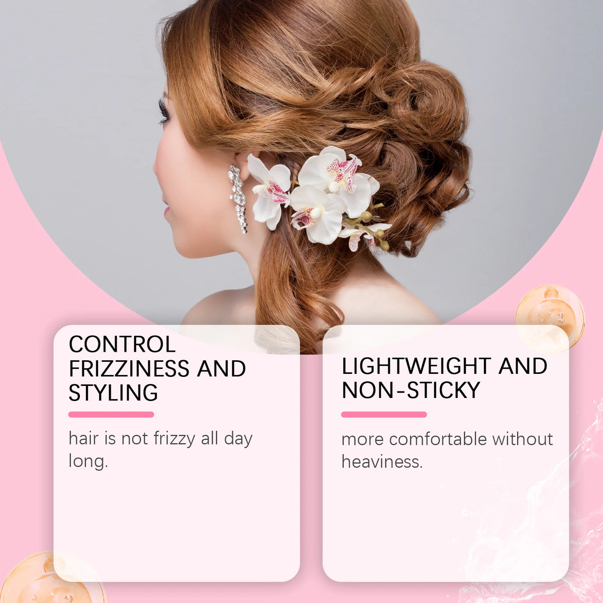 Hair Styling Cream Improves Frizz Softens and Prevents Split Hair Volume Lift Styling Cream Long Lasting Control Frizz Hair Care