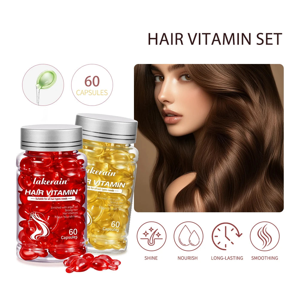 Hair Treatment Serum&Hair care capsules Comfort Hair Care Vitamin Oil Multi-functional Strengthening Smoothing Hair Care Liquid
