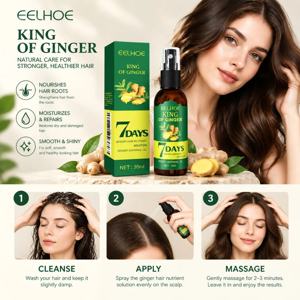 Hair Care Spray Scalp Nourishing Strengthen Hair Roots Reduce Breakage Revitalize Healthy Thicker Looking Hair Daily Hair Care
