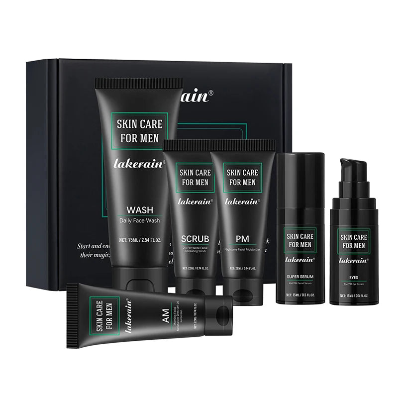 Men’s 3-in-1 Facial Kit – Wash, Moisturizer & Eye Cream
