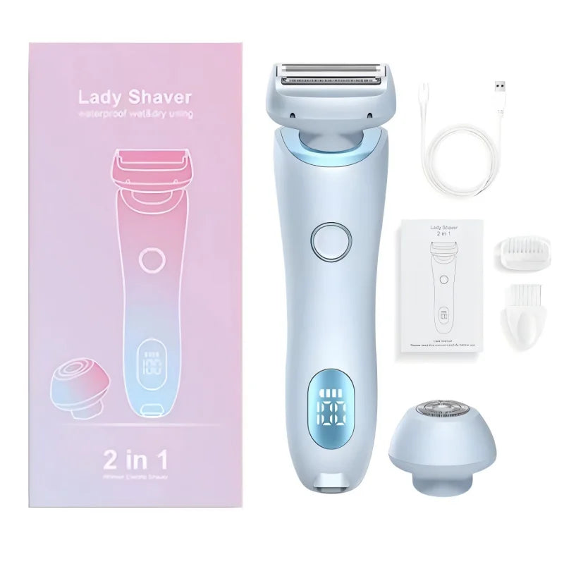 Women's Rechargeable Electric Shaver – Wet & Dry Hair Removal