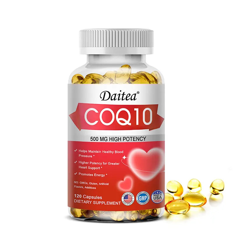 Coenzyme Q10 (CoQ10) Capsules for Heart Health & Cellular Energy
