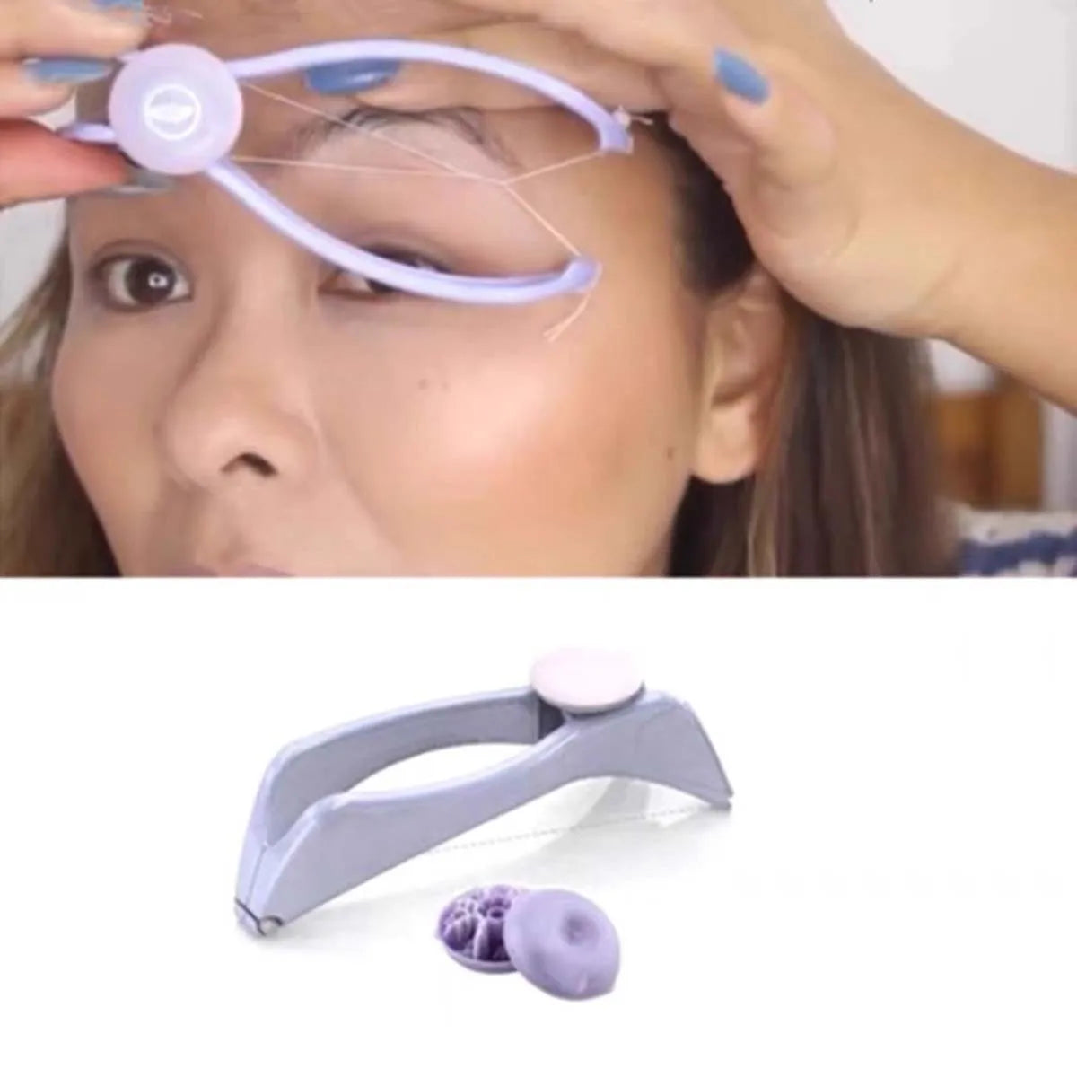 Mini Facial Hair Remover – Manual Spring Epilator for Women