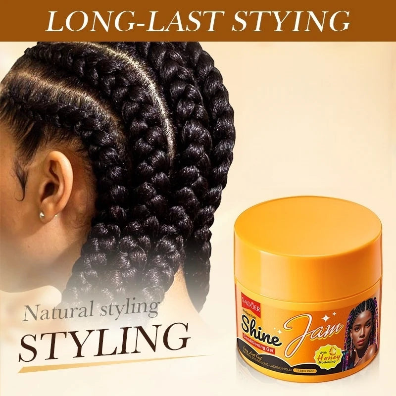 113g of Hair Care Gel, Containing Beeswax, Tocopherol, and Honey Extract, Its Texture Is Refreshing and Non-Sticky, Making It Easy to Style Hair Details, Allowing You to Change Your Hairstyle at Will and Showcase the Charm of