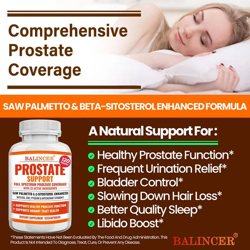 Prostate Support Complex with Beta-Sitosterol & Saw Palmetto