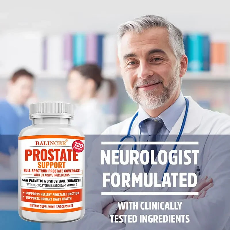 Prostate Support Complex with Beta-Sitosterol & Saw Palmetto