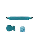 Exfoliating Body Care Set Includes Back Scrubber Bath Glove Loofah Pumice Sponge For Dead Skin Removal Shower Use