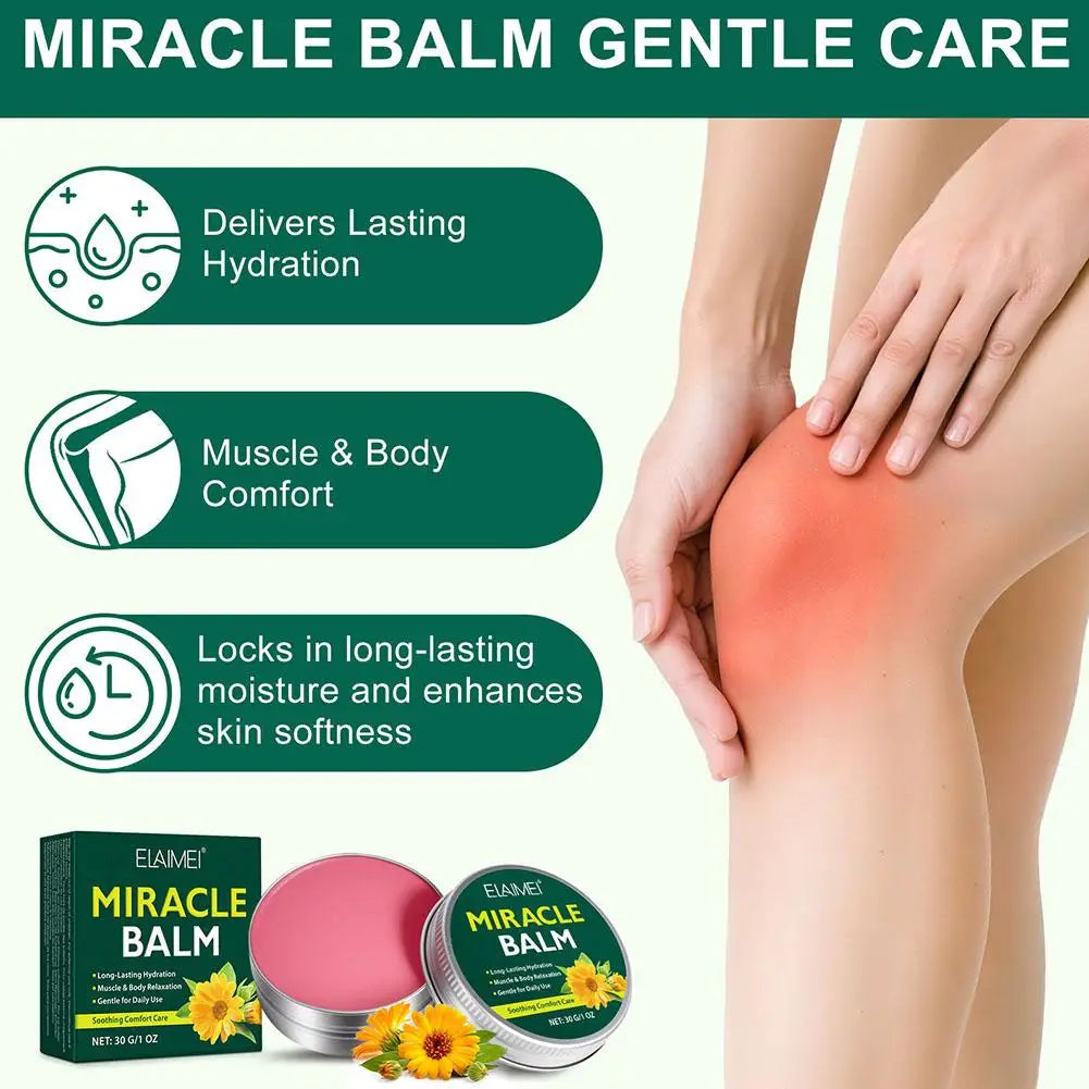 Herbal Care Cream Moisturizing Cream 30g Non-Greasy Skin Care Balm for Knees Legs Hands Feet and Body