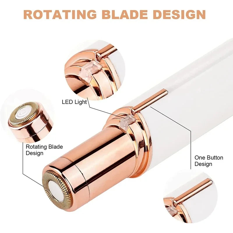 XGLOWING Mini Electric Facial Hair Remover for Women – Precision Trimmer