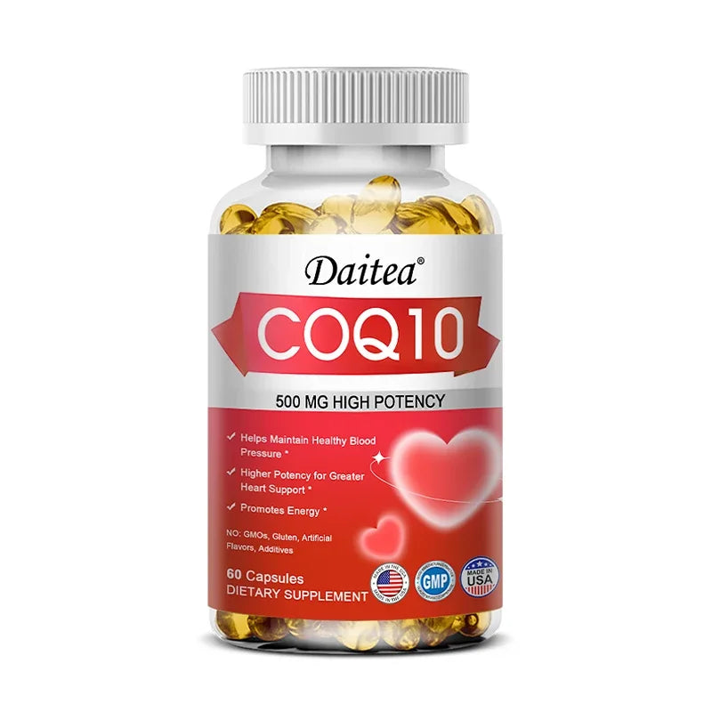 Coenzyme Q10 (CoQ10) Capsules for Heart Health & Cellular Energy