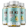 Vitamin D3 + K2 Softgels for Bone, Heart & Immune Support