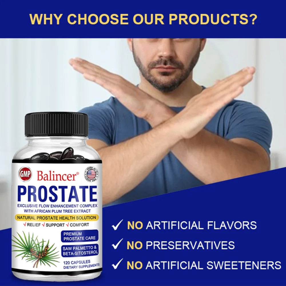 Saw Palmetto Men's Prostate & Urinary Health Support Capsules