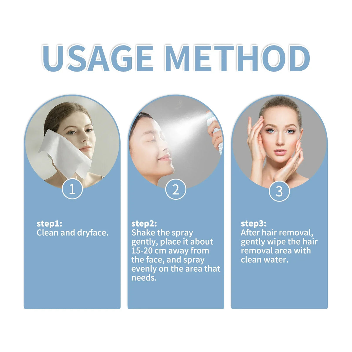Facial Hair Identifier Spray for Women – Precision Grooming Aid