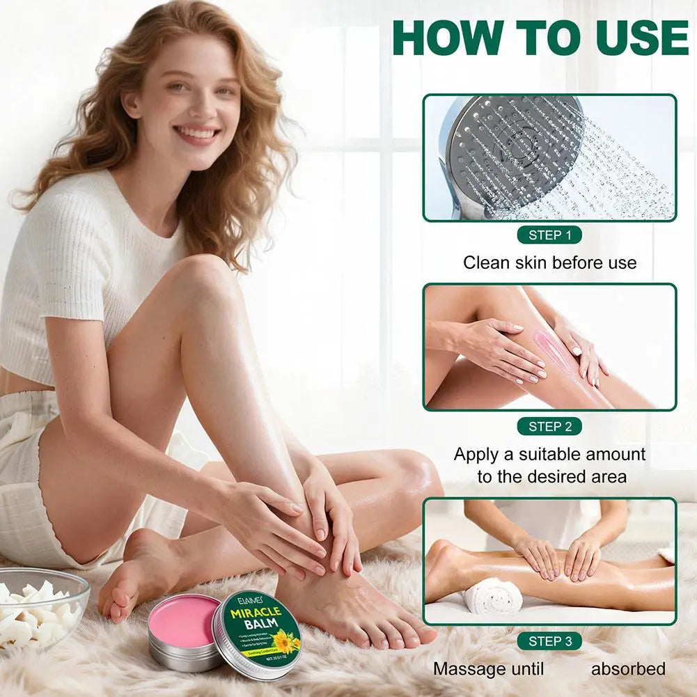Herbal Care Cream Moisturizing Cream 30g Non-Greasy Skin Care Balm for Knees Legs Hands Feet and Body
