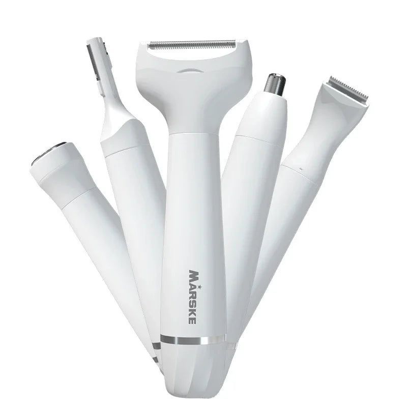 Women's Rechargeable Electric Body Shaver – Multi-Head Grooming Tool