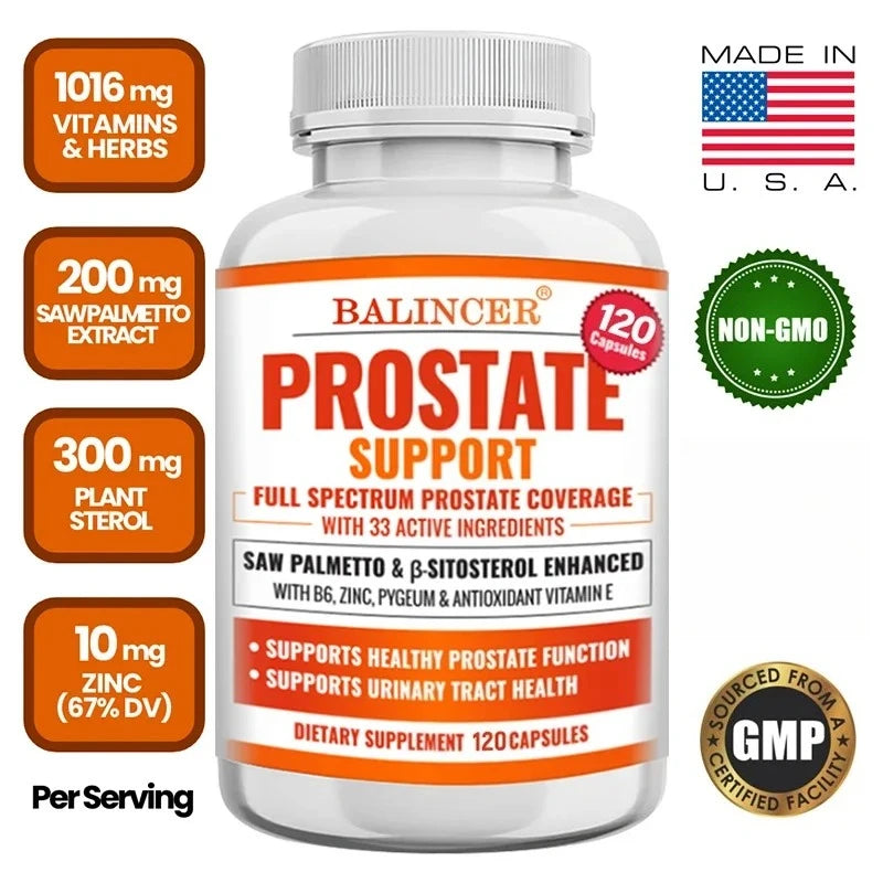 Prostate Support Complex with Beta-Sitosterol & Saw Palmetto
