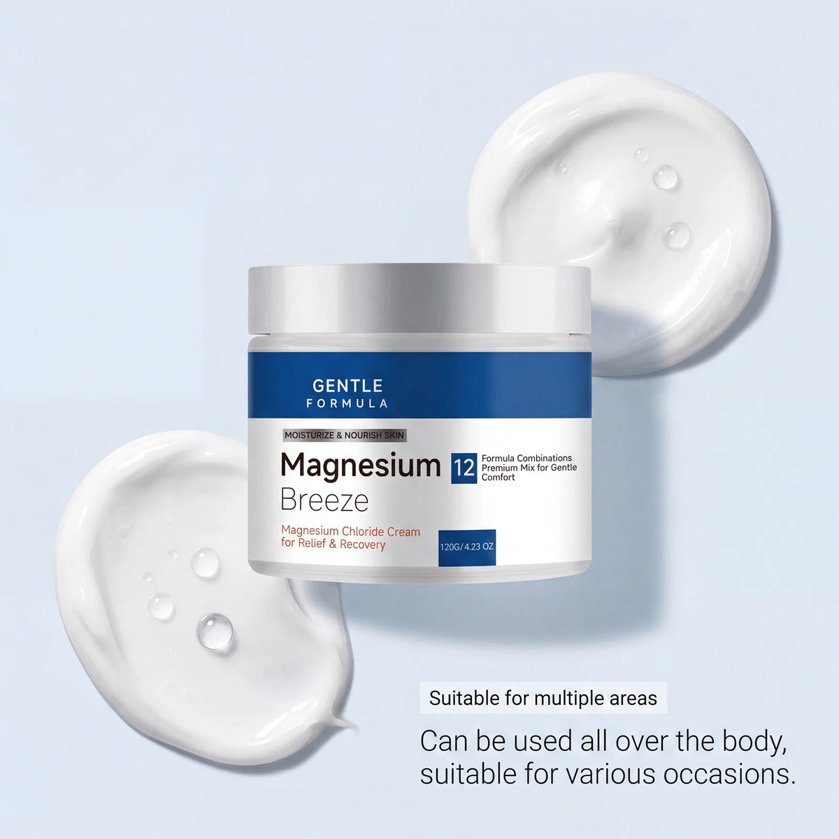 Body Moisturizer Cream, Gentle Nourishing Refreshing Lotion, Skin‑Softening, Daily Massage Hydrating Body Skin Care