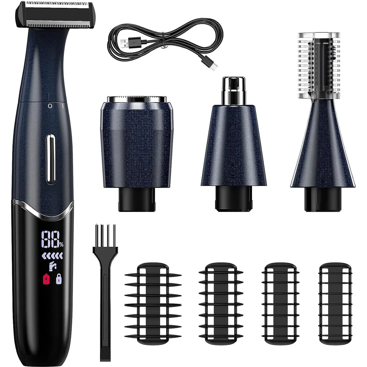 4-in-1 Rechargeable Electric Shaver & Grooming Kit