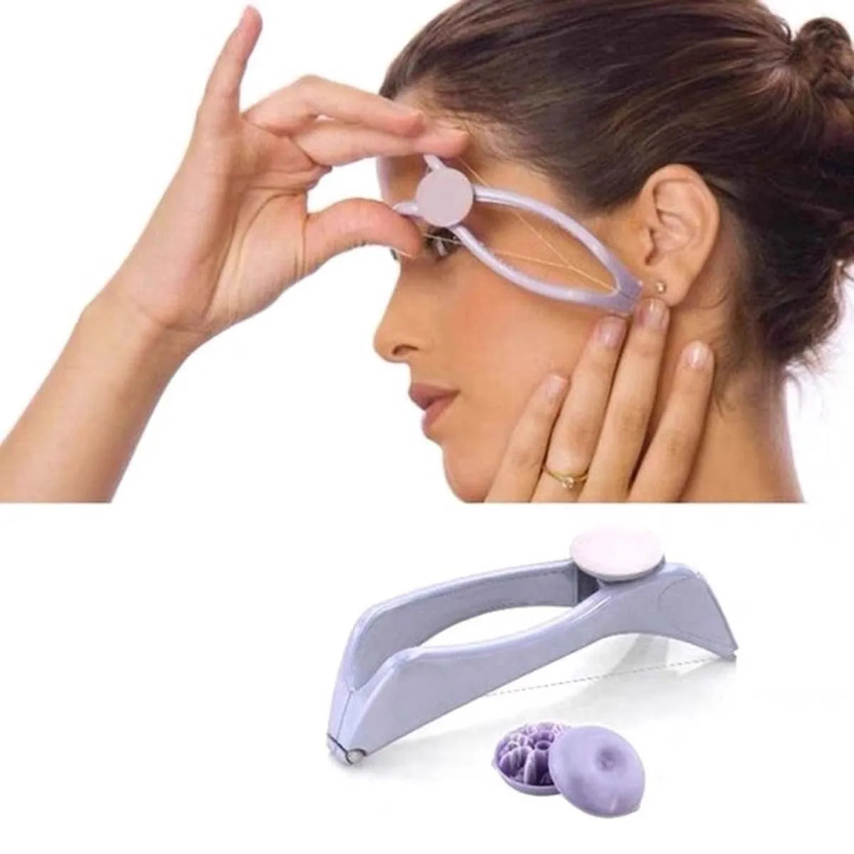 Mini Facial Hair Remover – Manual Spring Epilator for Women